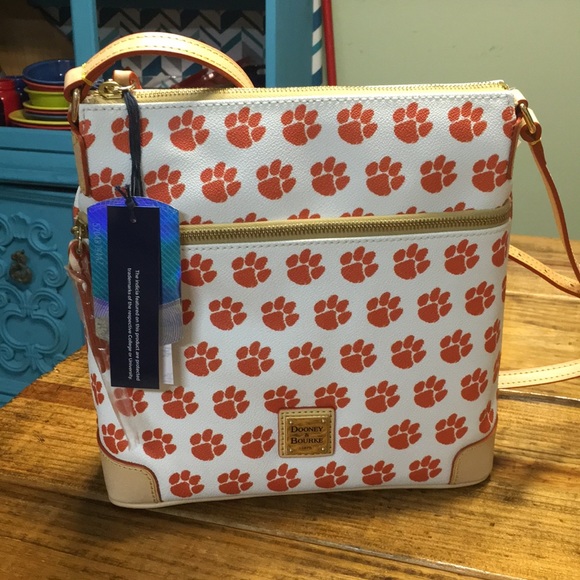 Dooney & Bourke Handbags - Final Dooney & Bourke Clemson Crossbody NWT Orange